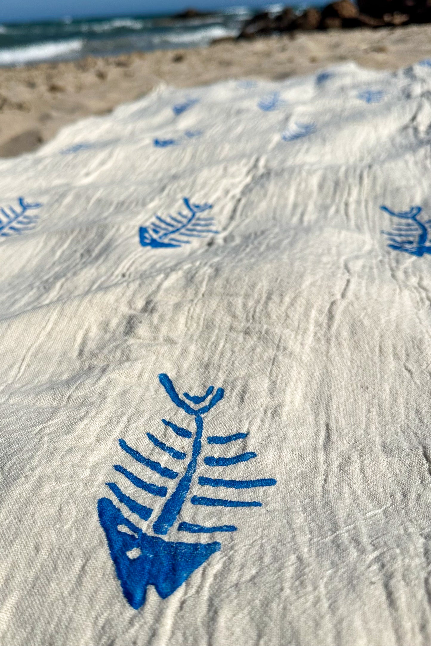 Beach Towel, Pestamal, Aquatic Blue