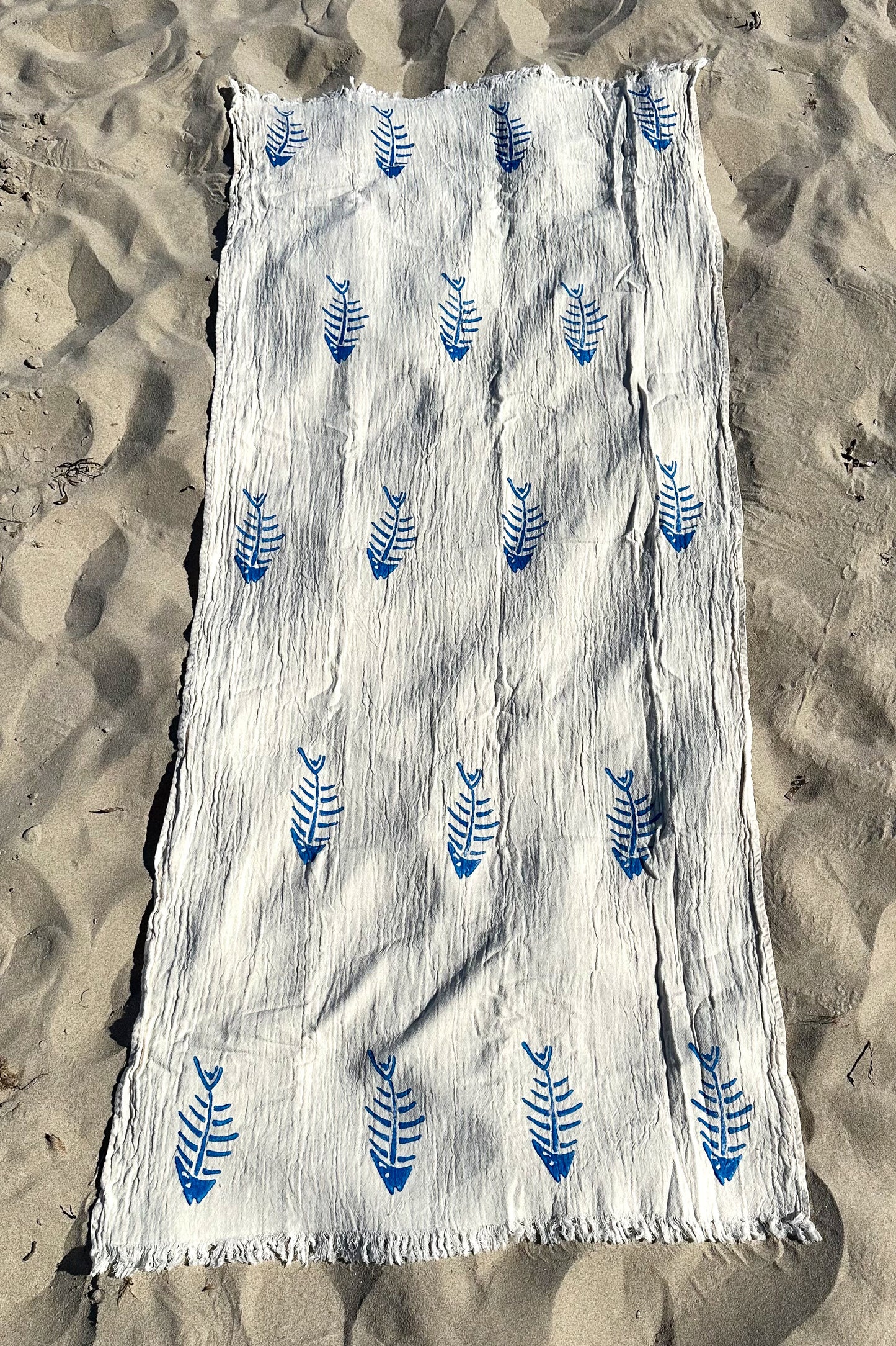 Beach Towel, Pestamal, Aquatic Blue