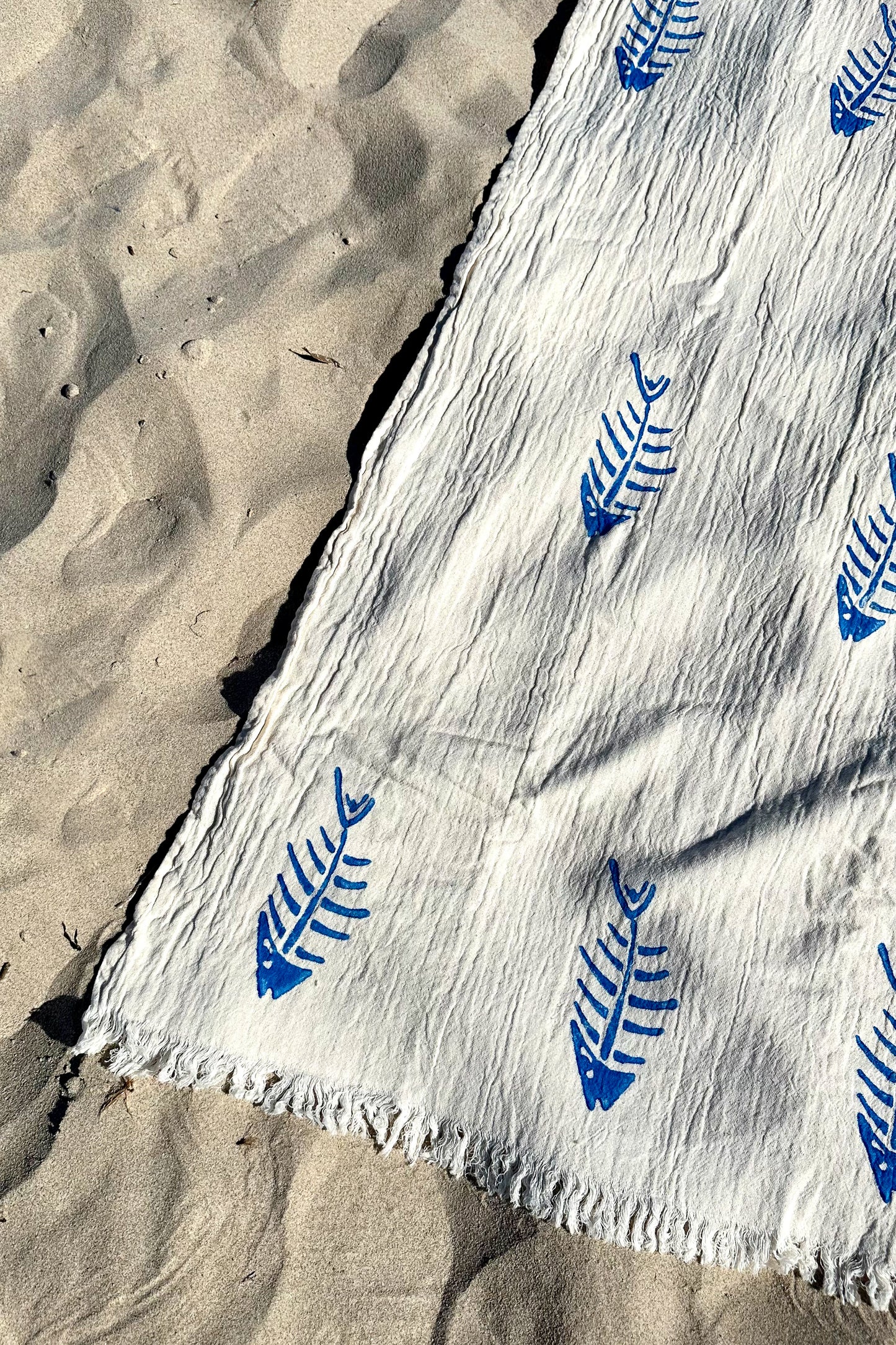 Beach Towel, Pestamal, Aquatic Blue