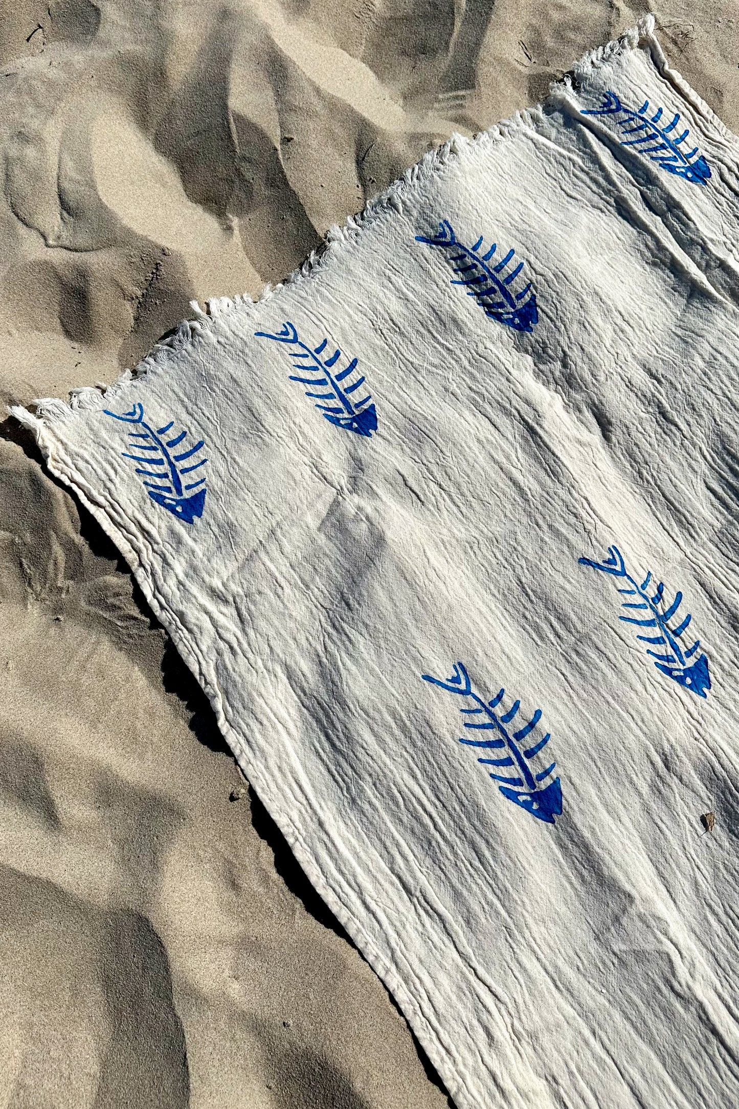 Beach Towel, Pestamal, Aquatic Blue