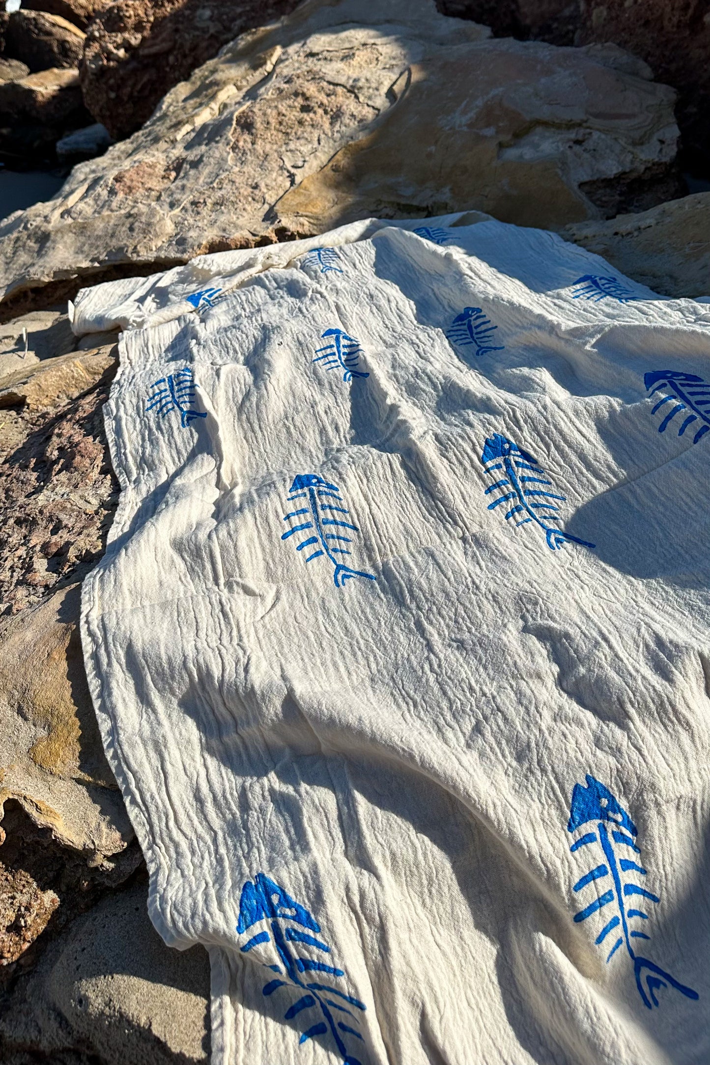 Beach Towel, Pestamal, Aquatic Blue