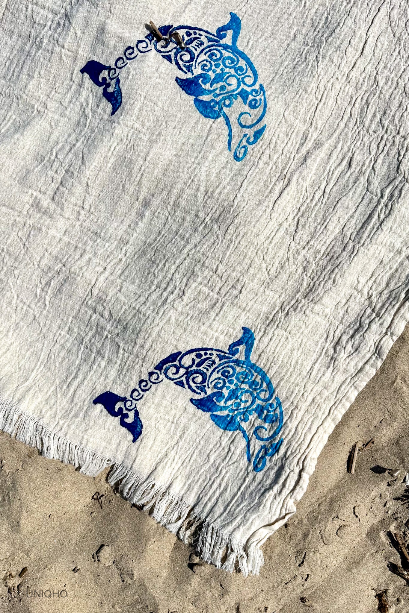 Beach Towel, Pestamal, Dolphin