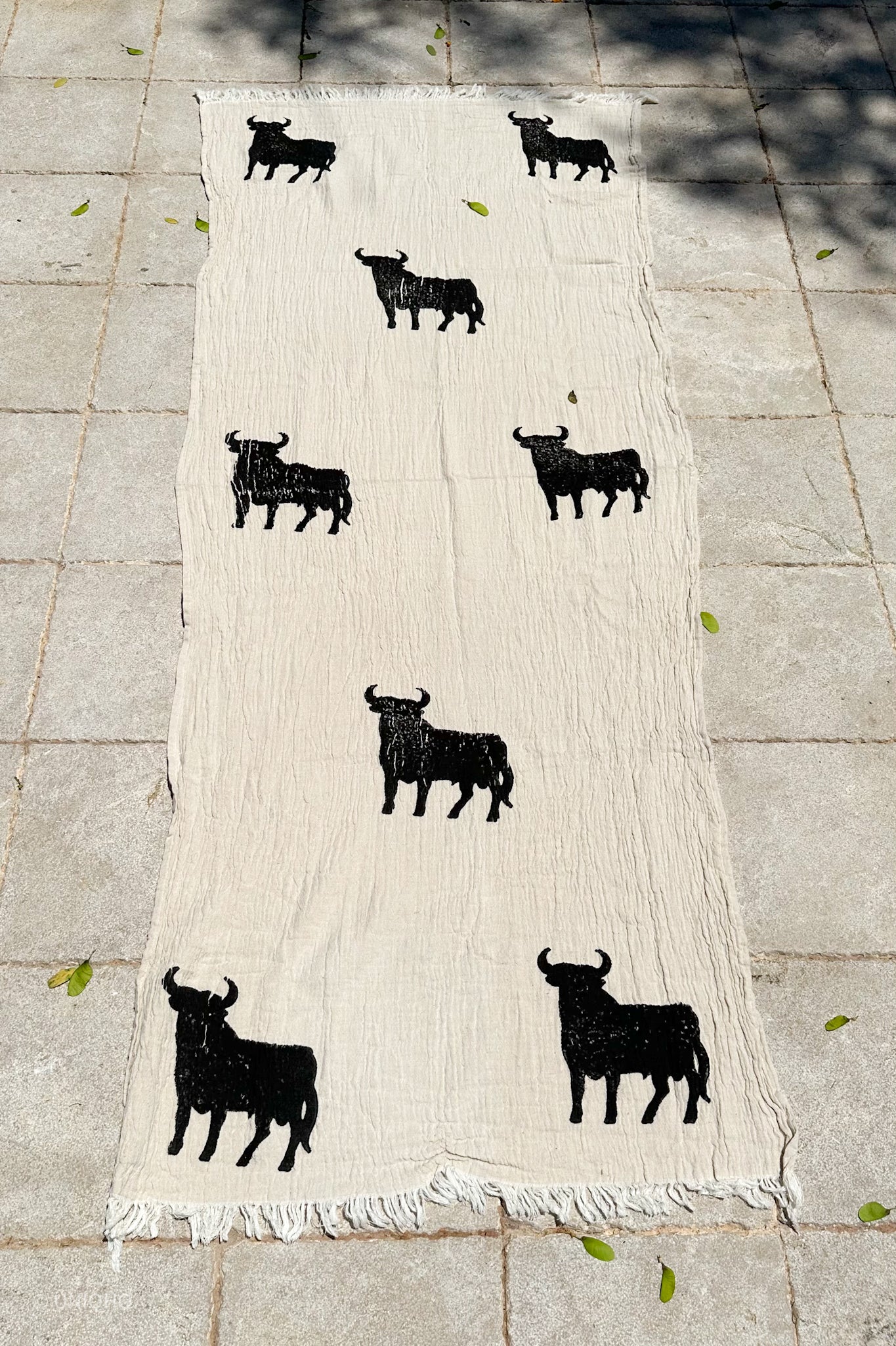 Beach Towel, Pestamal, Red Palm Tree