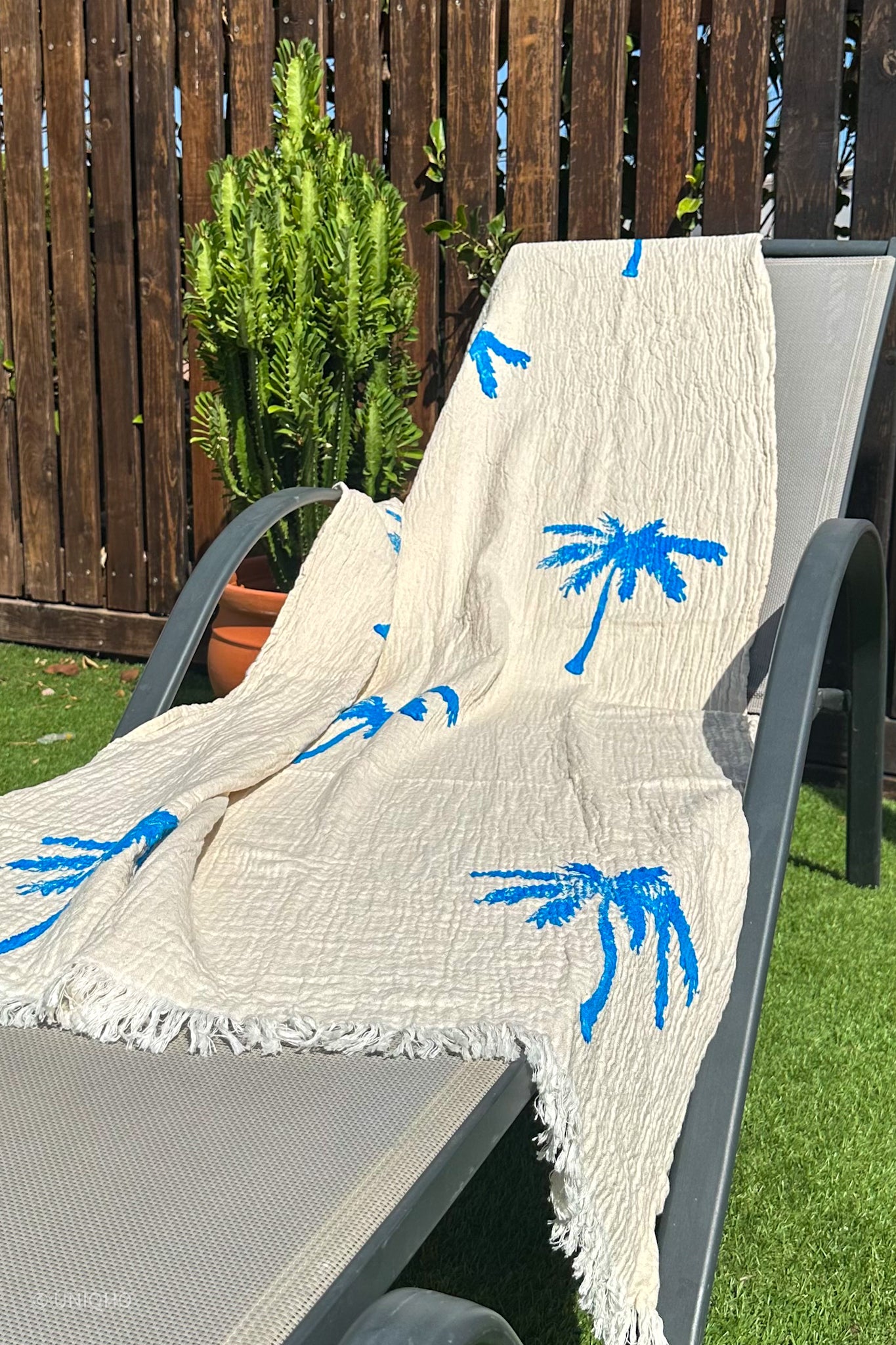 Beach Towel, Pestamal, Red Palm Tree