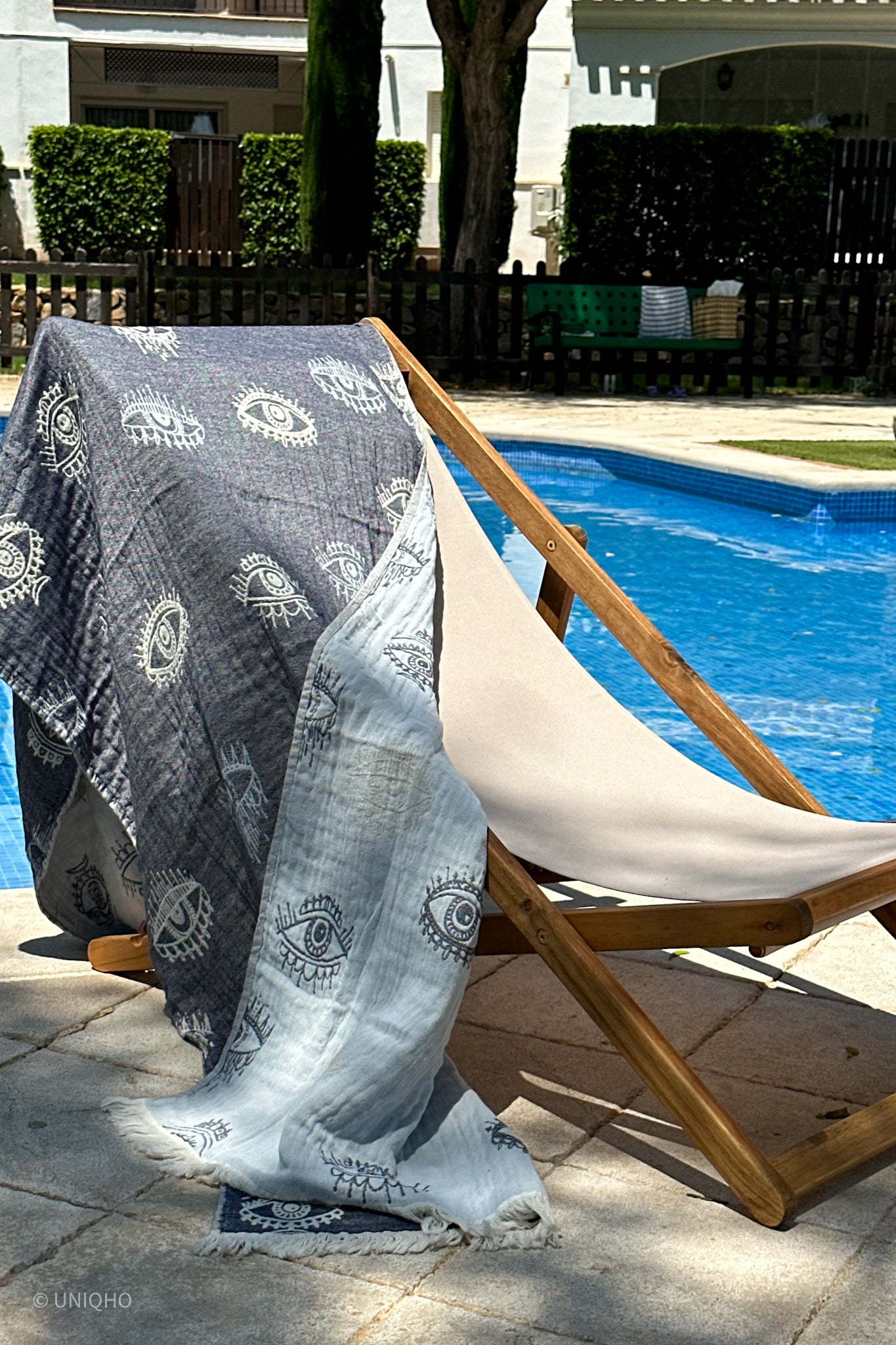 Pestamal, Beach Towel, Pineapple, Mint, Brown