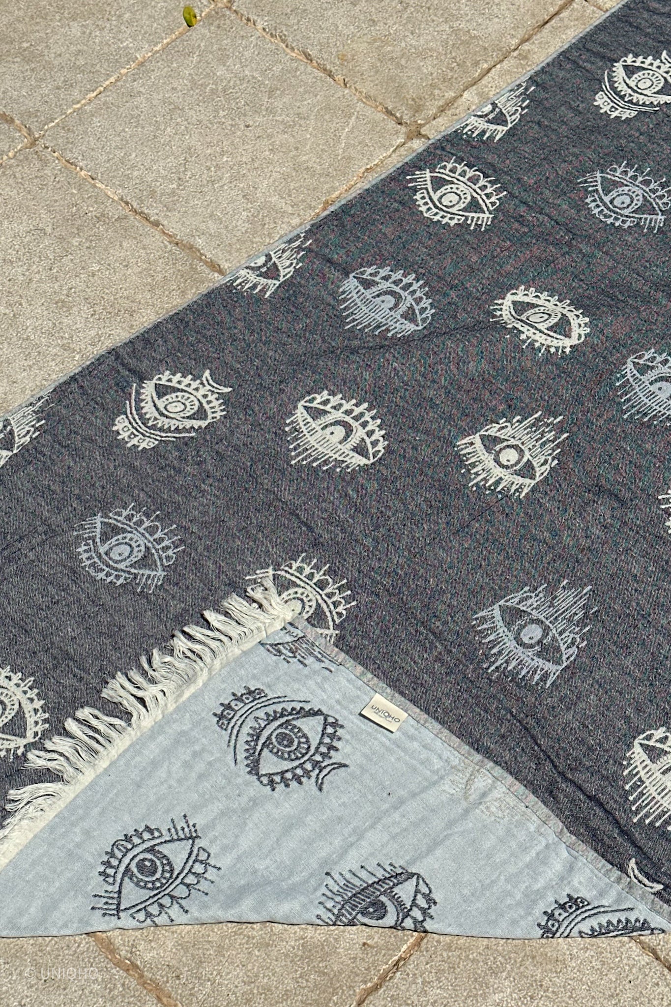Pestamal, Beach Towel, Pineapple, Mint, Brown