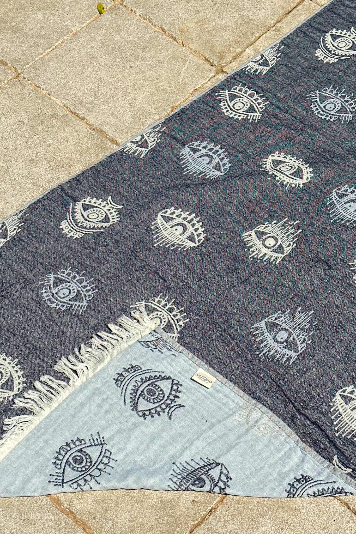 Pestamal, Beach Towel, Pineapple, Mint, Brown