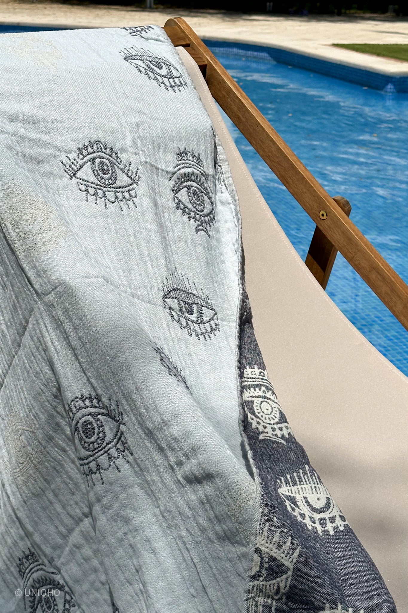 Pestamal, Beach Towel, Pineapple, Mint, Brown