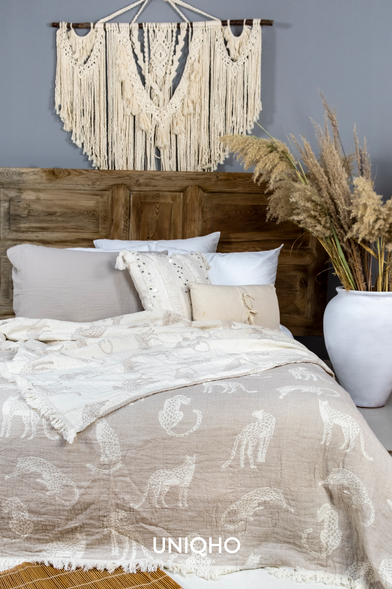 Bedspread, Quilt, Leopard, Coffee