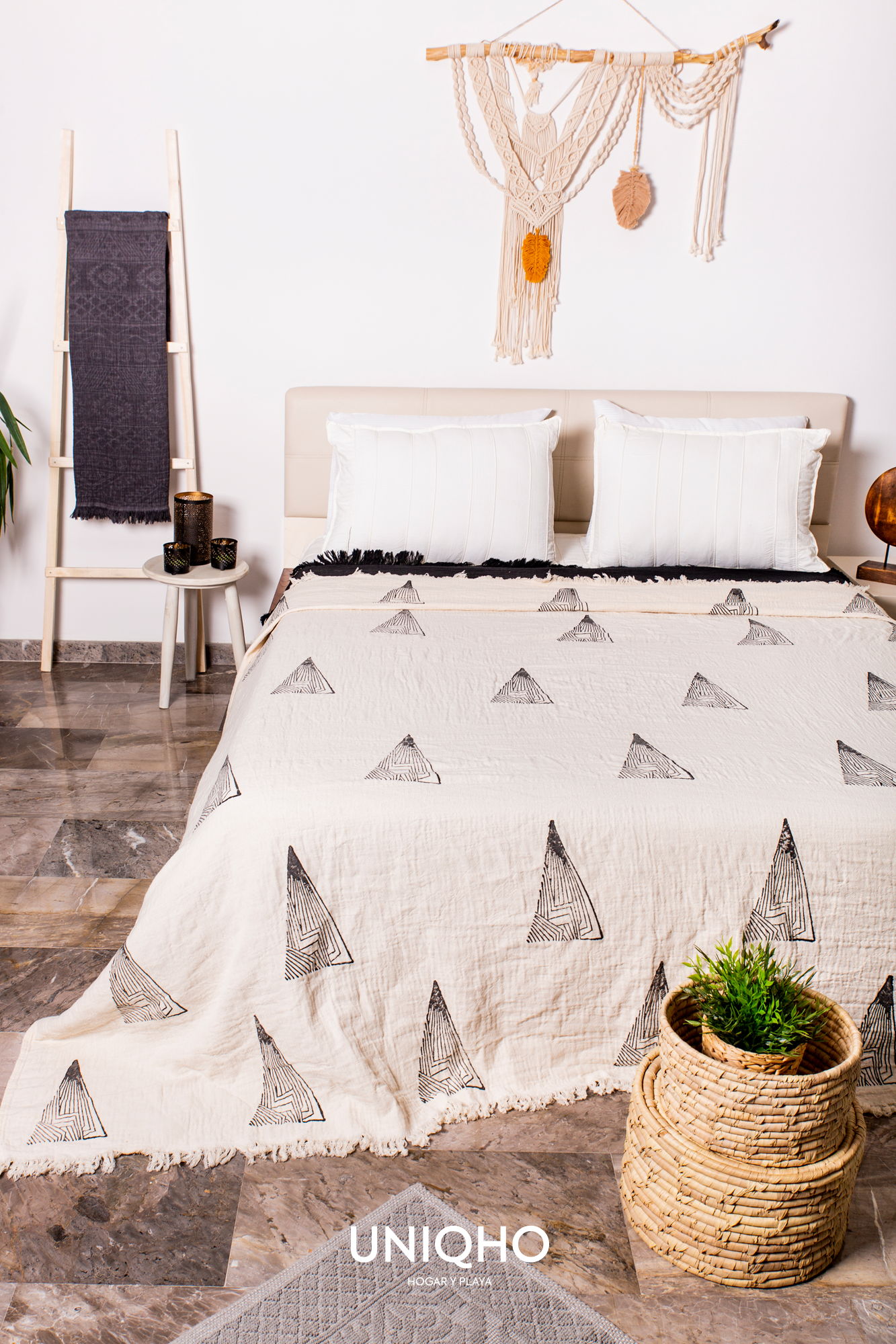 Quilt, Woodblock Printing, Pyramid