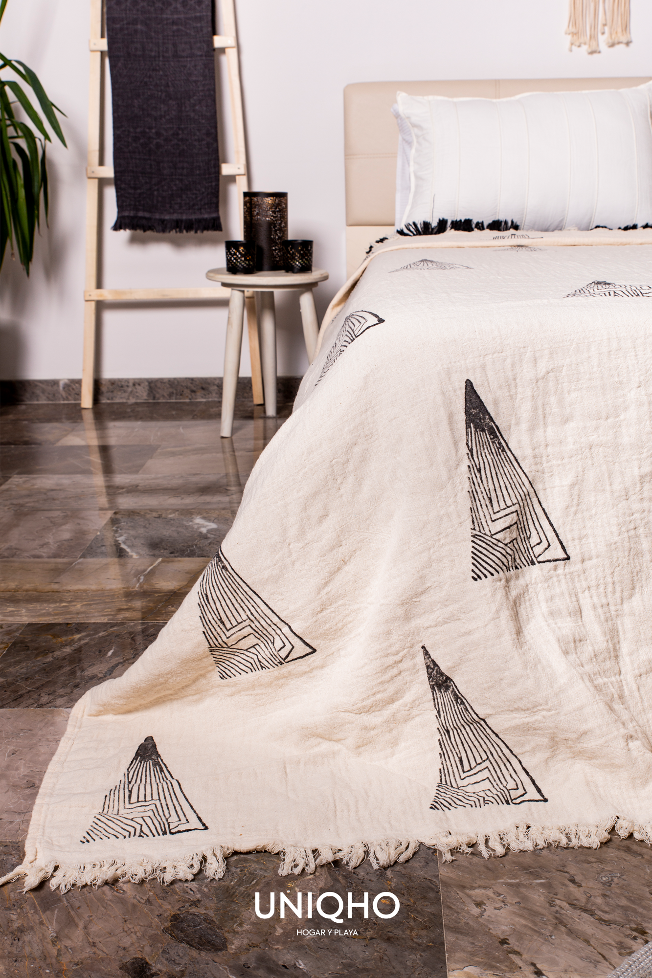 Quilt, Woodblock Printing, Pyramid