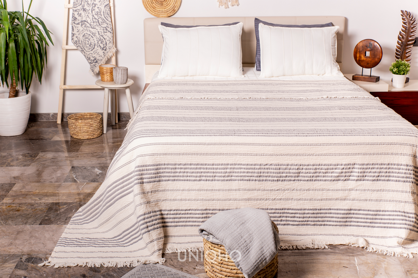 Bedspread, Rigid, Anthracite