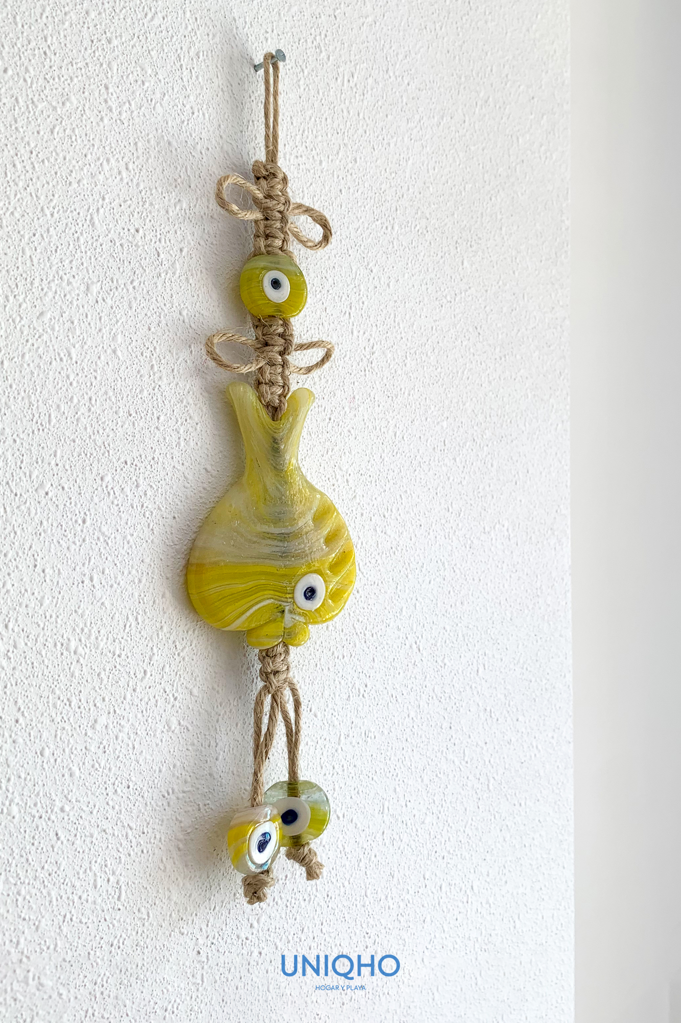 Wall Decoration, Nazar Fish, Yellow
