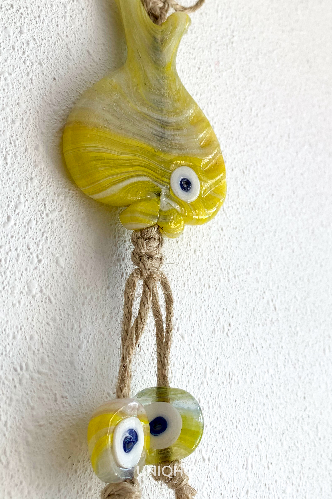 Wall Decoration, Nazar Fish, Yellow