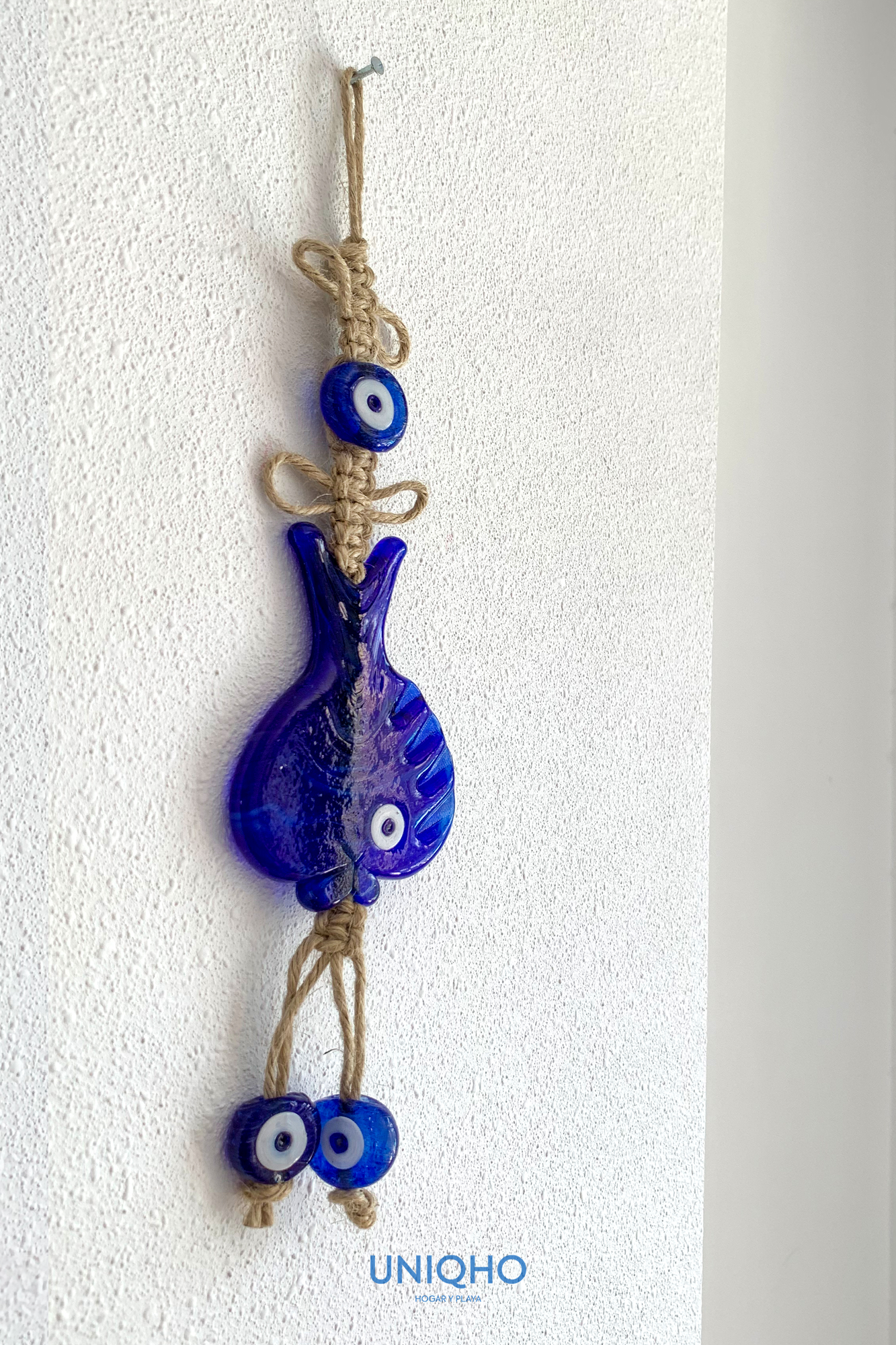 Wall Decoration, Nazar Fish, Dark Blue