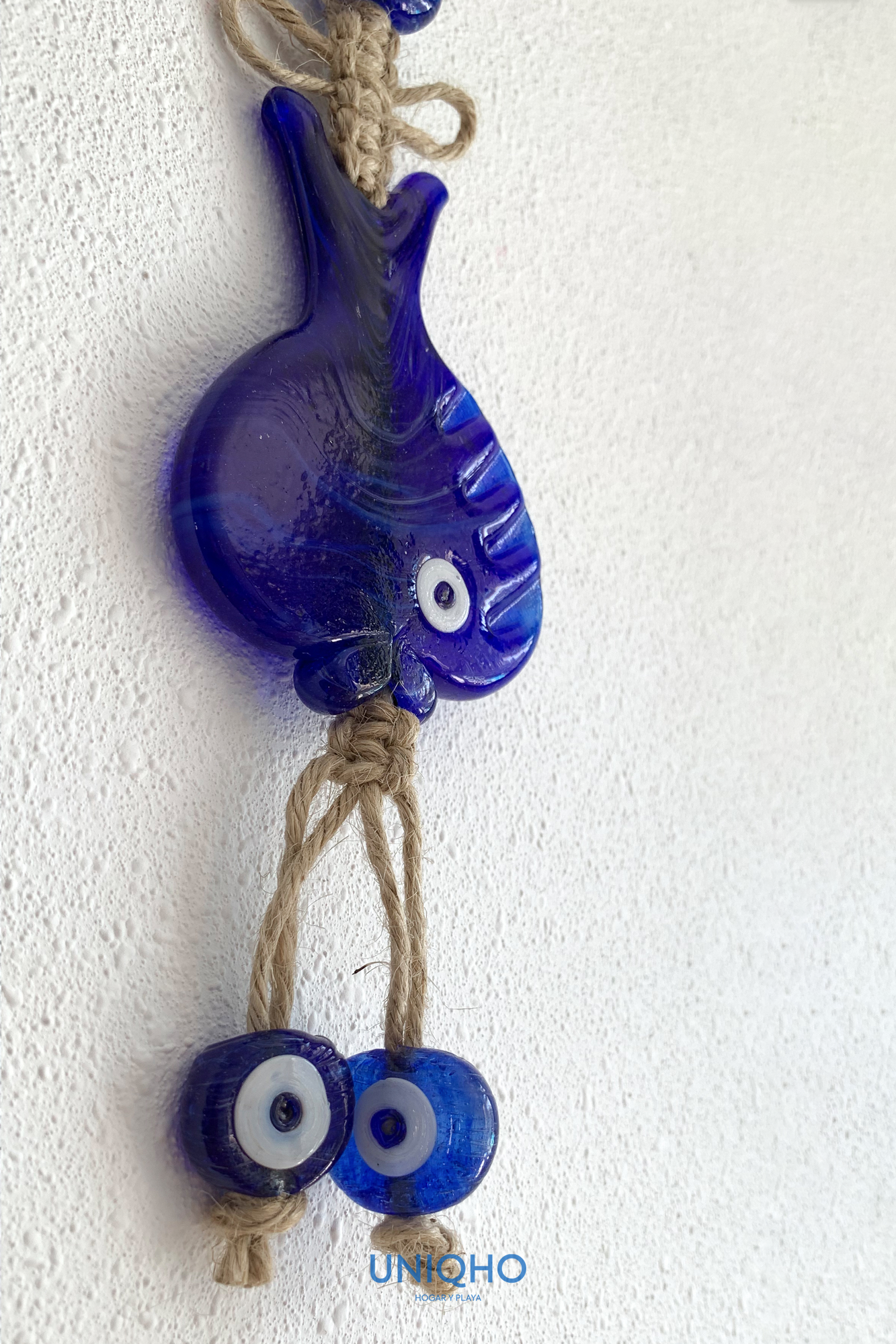 Wall Decoration, Nazar Fish, Dark Blue