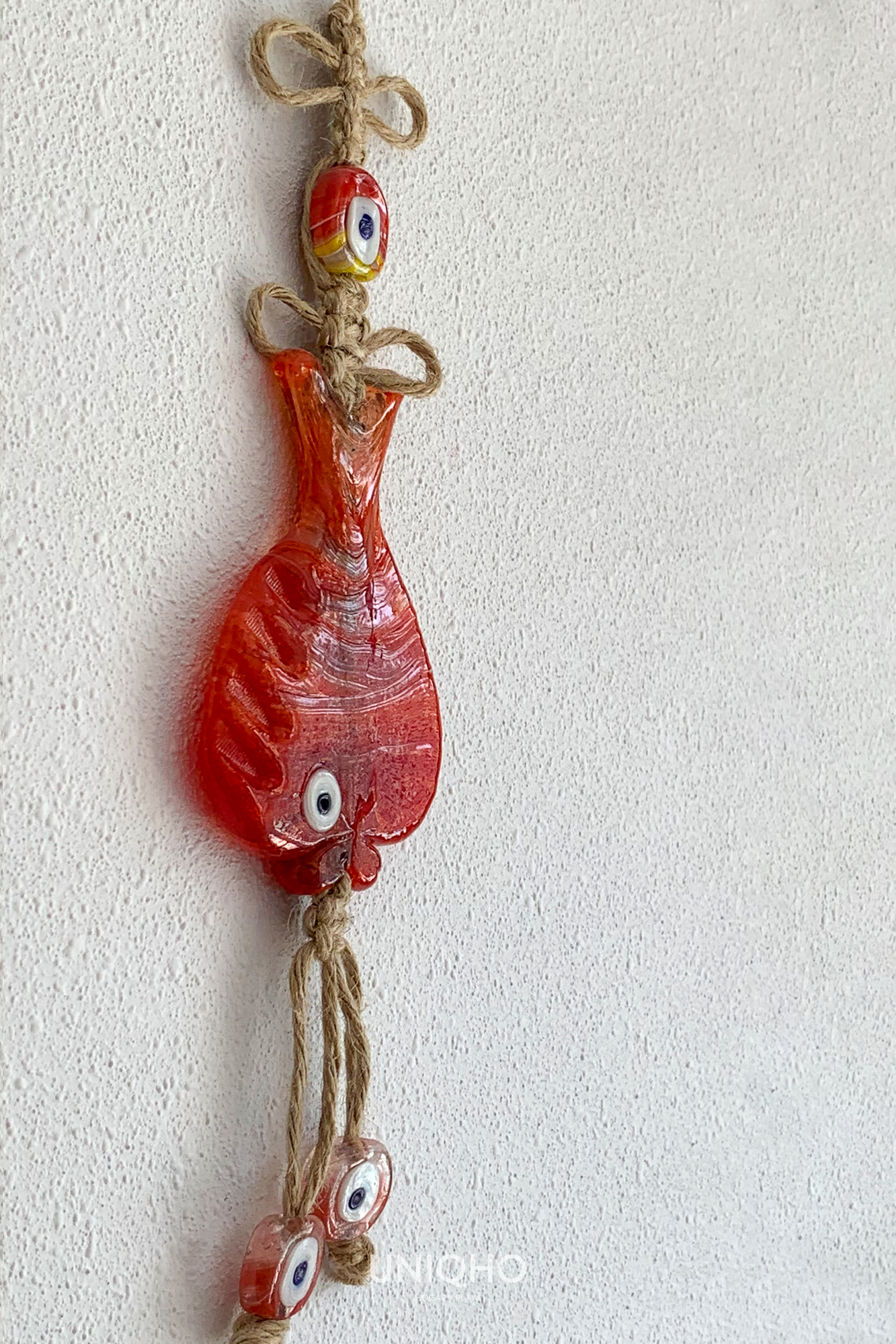 Wall decoration, Nazar Fish, Red