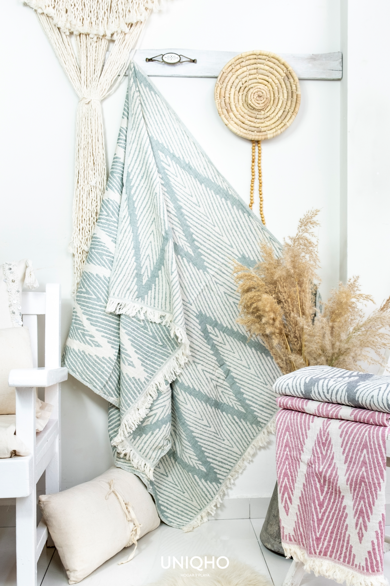 Pestamal, Beach Towel, Harmony, Green