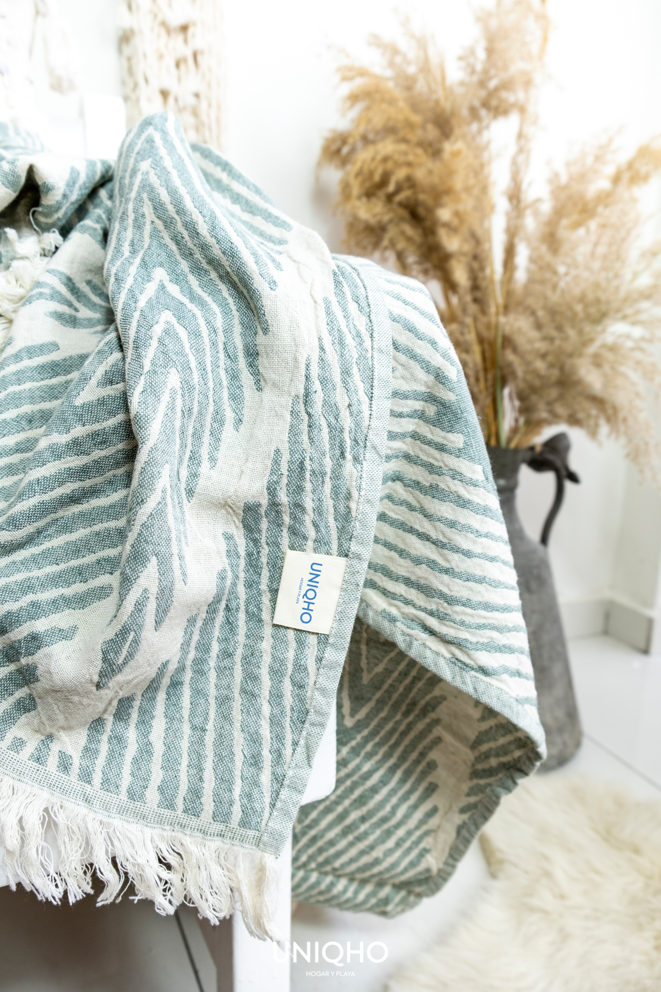 Pestamal, Beach Towel, Harmony, Green