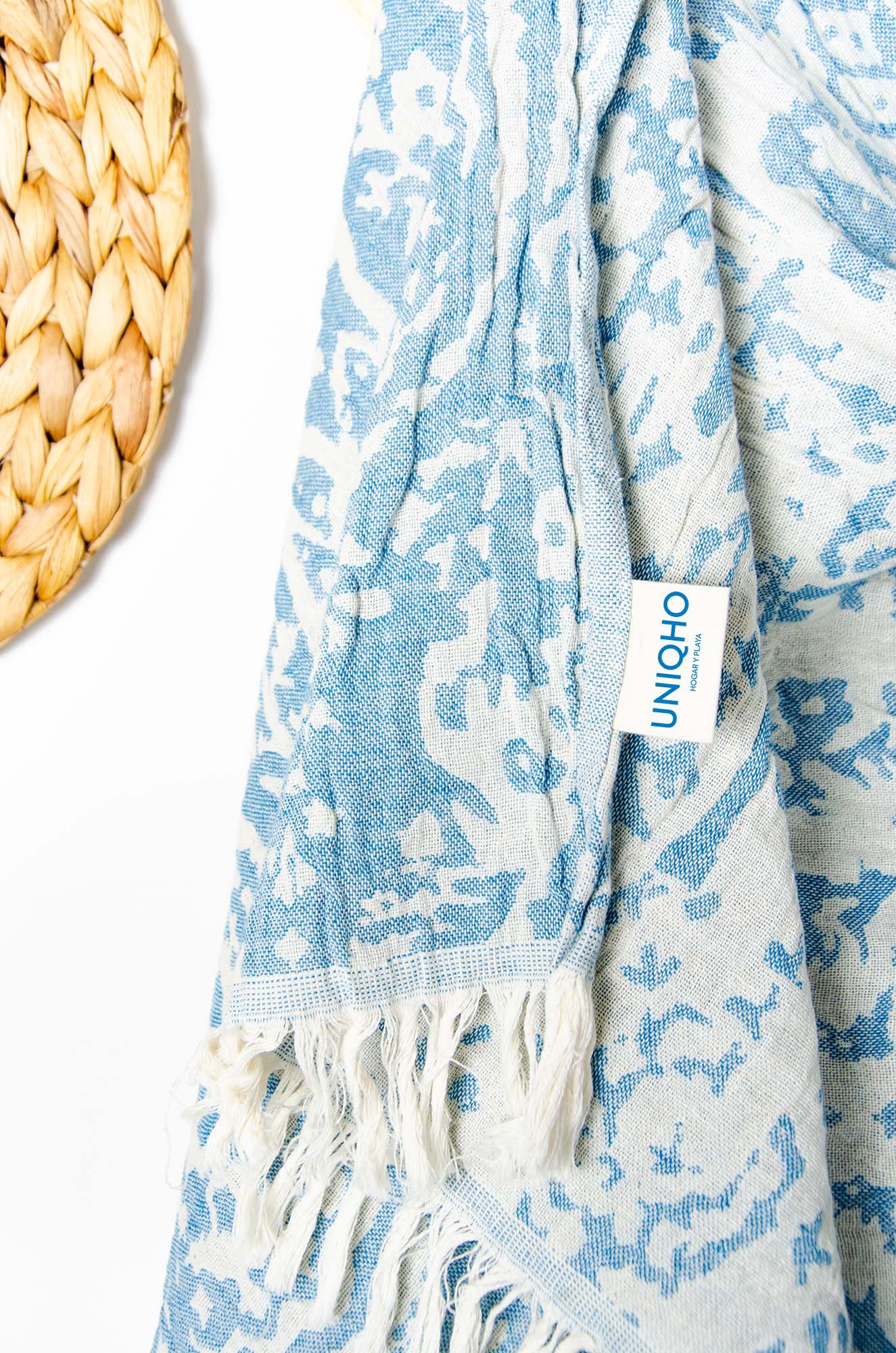 Beach Towel, Pestamal, Ethnic, Blue
