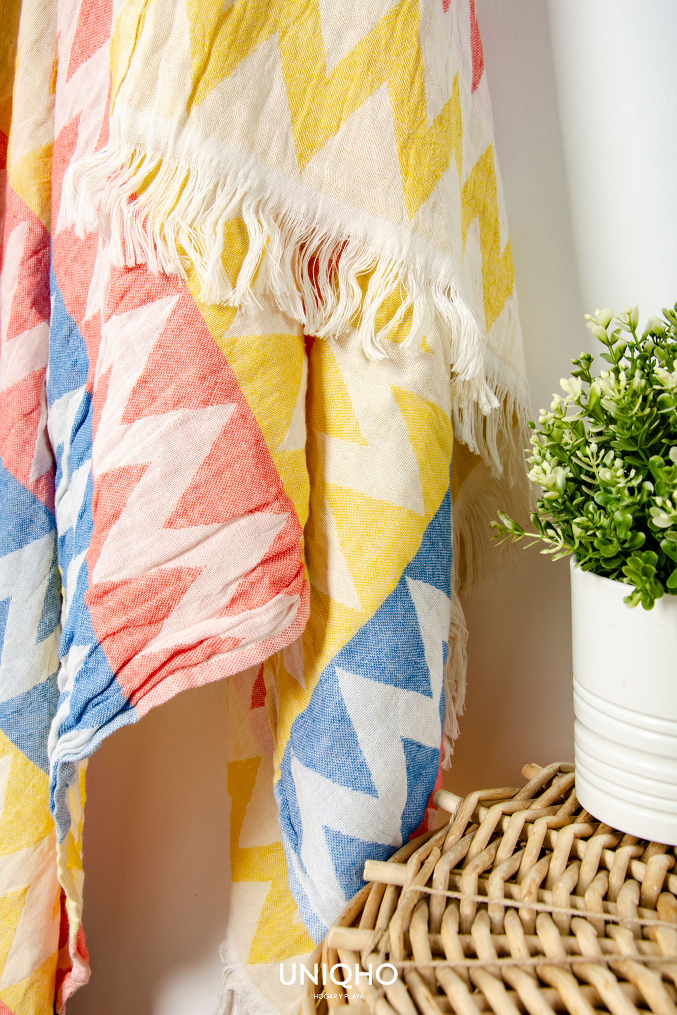 Pestamal, Beach Towel, Zigzag, Multicolor