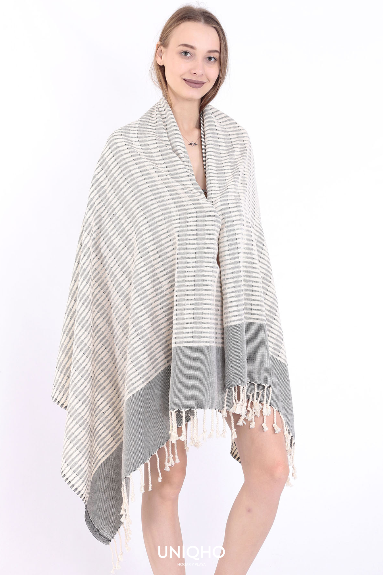 Pestamal, Beach Towel, Yumi, Gray
