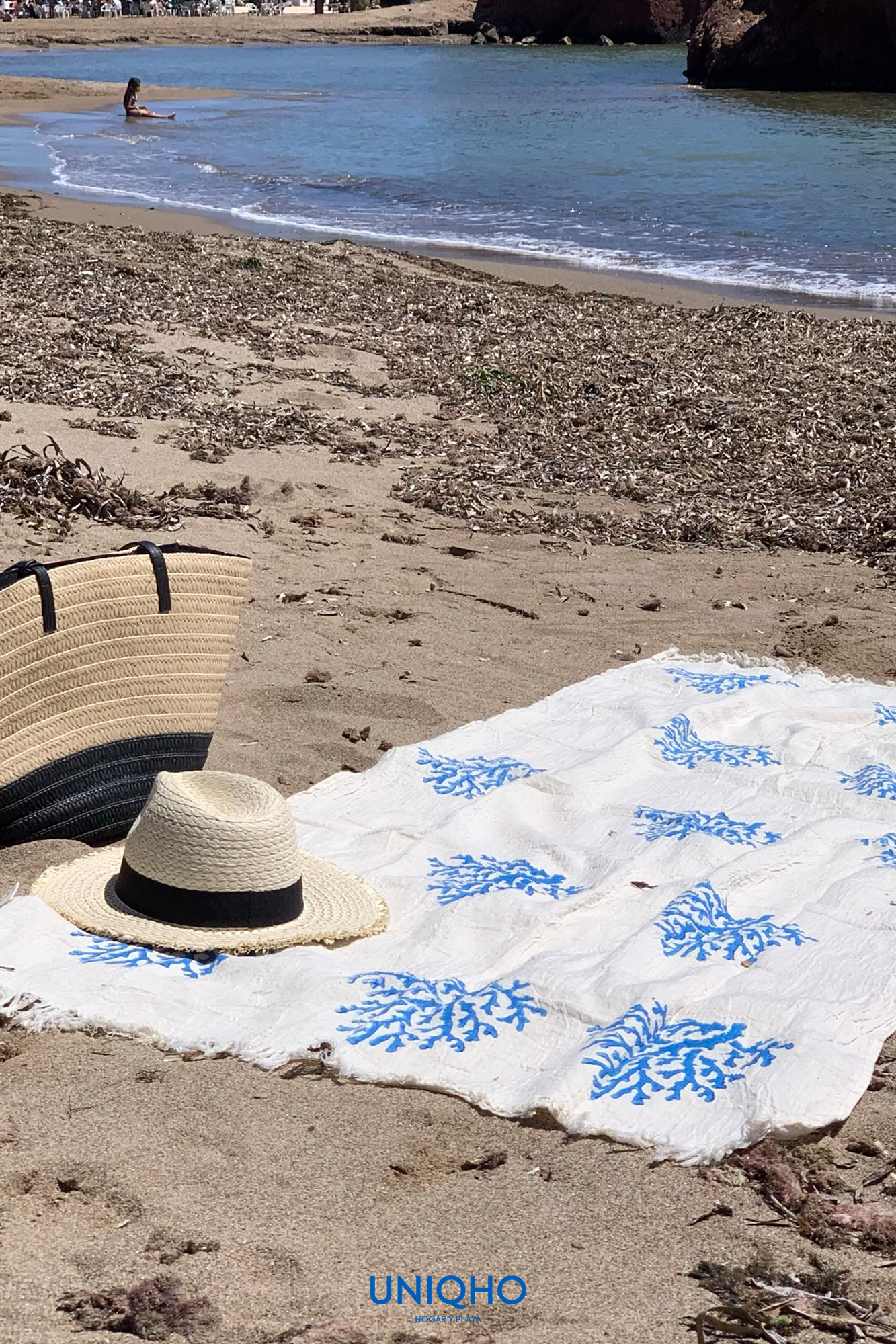 Toalla de Playa, Pestamal, Coral, Verde